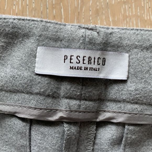 Peserico Side Stripe Rib Cuff 28" Trouser Grey Sz42 - Picture 7 of 11